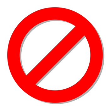 stop prohibition sign red circle no doing stop sign png