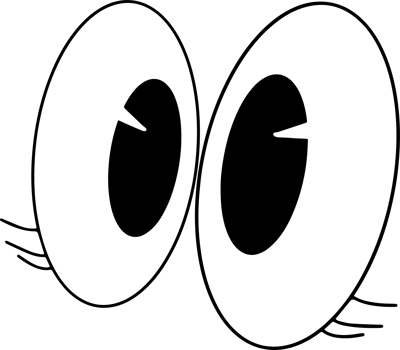 The eye cartoon vintage image for decor your concept. png