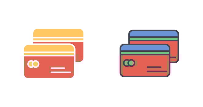 Credit Card Icon Design vector