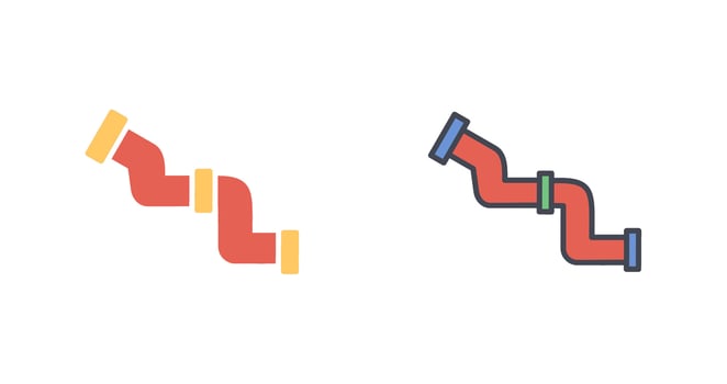Water Pipe Icon Design vector