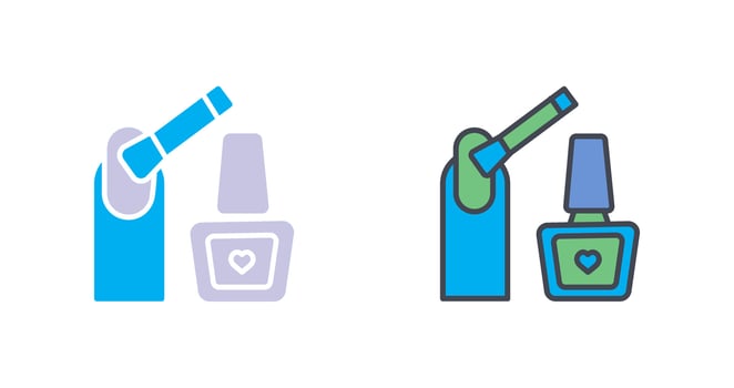 Nailpolish Icon Design vector