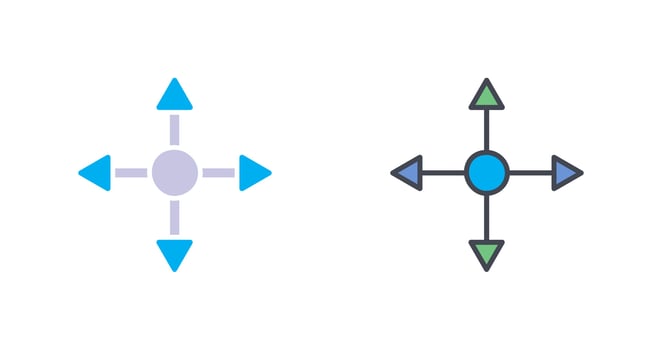 Unique Icon Design vector