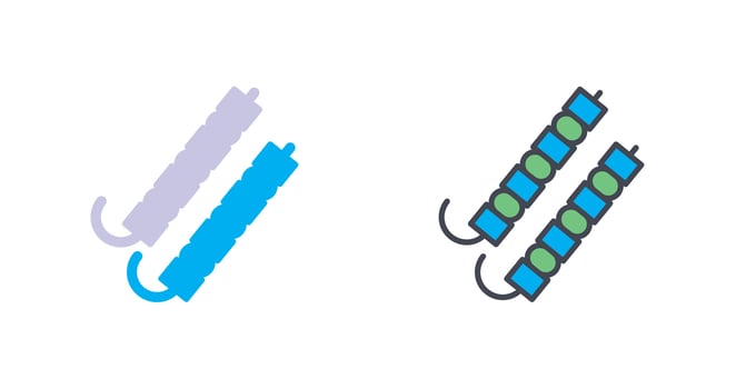 Skewer Icon Design vector