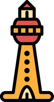 Lighthouse in the concept of tourism vector