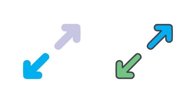 Expand Icon Design vector