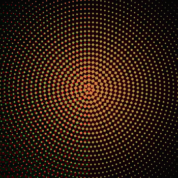 Halftone abstract geometrical round square pattern background vector