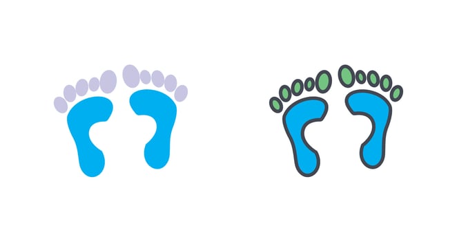 Foot X ray Icon Design vector