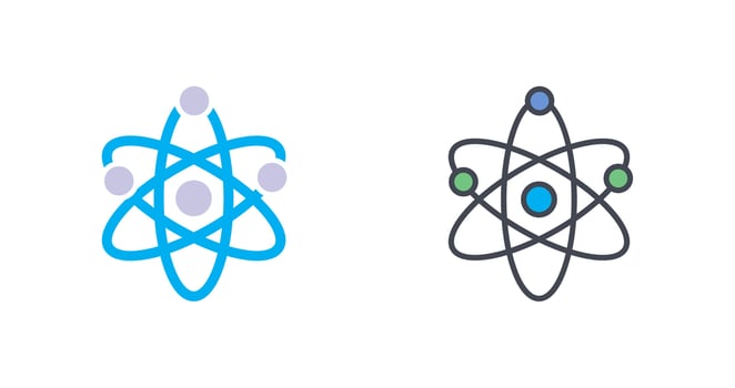 Atom Icon Design vector