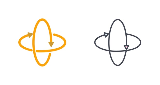 Rotate Icon Design vector