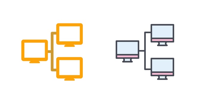 Network Icon Design vector