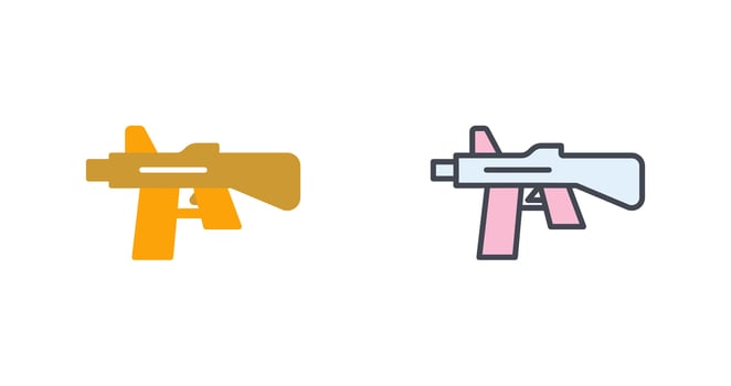 Gun Icon Design vector