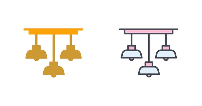 Overhead Light Icon Design vector