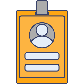 ID Card Illustration Transparent Background png