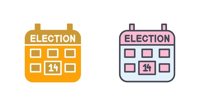 Election Day Icon Design vector