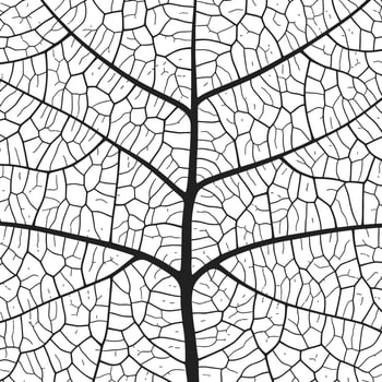 Leaf vein texture abstract background with close up plant leaf cells ornament texture pattern. vector