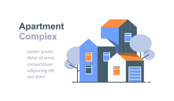 Real estate investment and development,property market growth,city growth, rental apartment vector