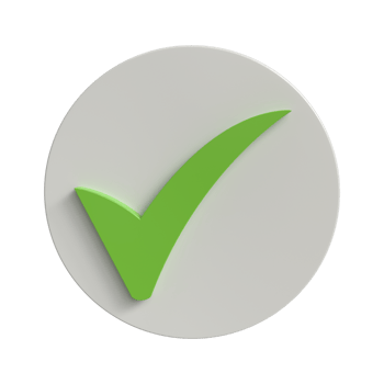 3D Tick mark - Symbol of Achievement and Success png