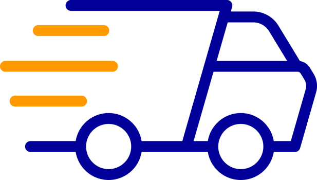 Truck Fast Shipping icon light Duotone png