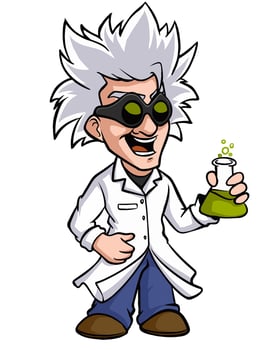 professor mascot cartoon illustration vector