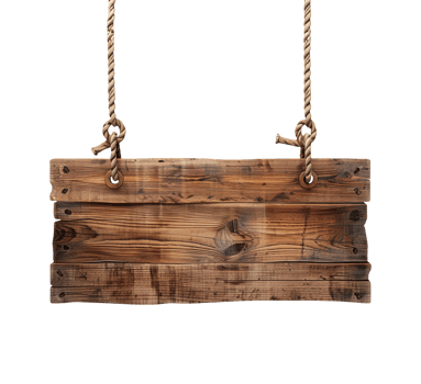 wooden sign isolated png