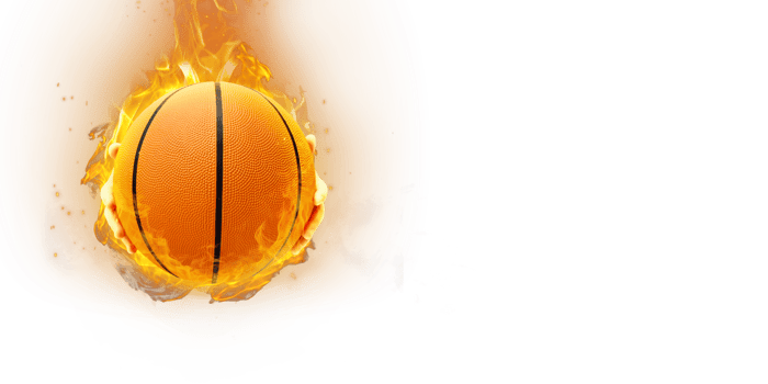 basketball ball on fire transparent png