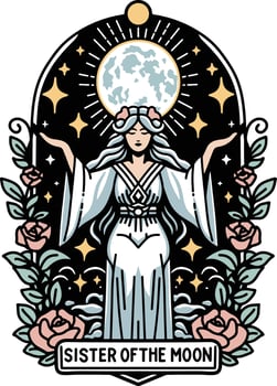 Sister of the moon vector