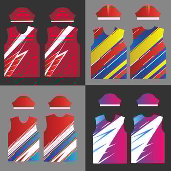 Modern Sports Shirt Templates Pack vector