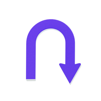 Arrow And Symbol 3D Icon png