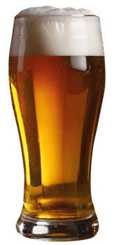 Glass of fresh beer png