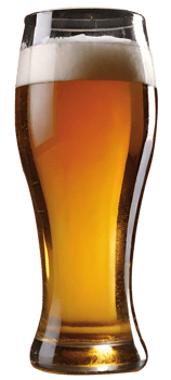 Glass of fresh beer png
