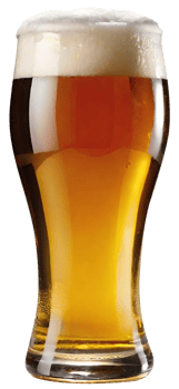 Glass of fresh beer png