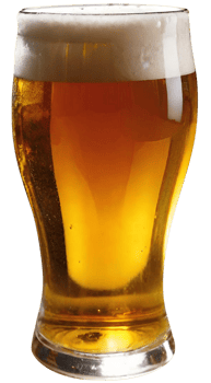 Glass of fresh beer png