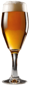 Glass of fresh beer png