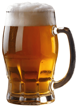 Glass of fresh beer png