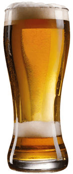 Glass of fresh beer png