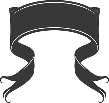 black ribbon a symbol of remembrance or mourning vector