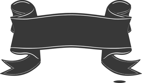 black ribbon a symbol of remembrance or mourning vector