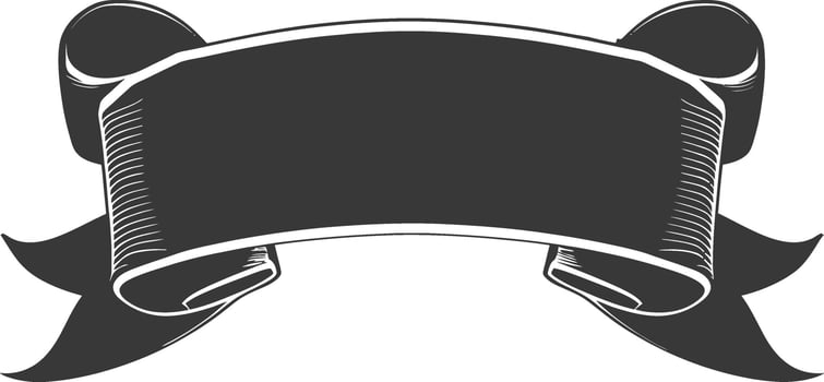 black ribbon a symbol of remembrance or mourning vector
