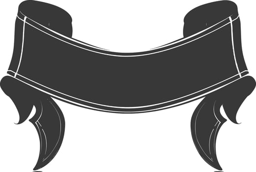 black ribbon a symbol of remembrance or mourning vector