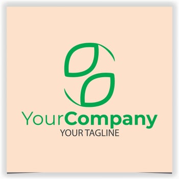 leaves logo design template vector