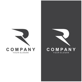 Initial Letter R Logo Design vector