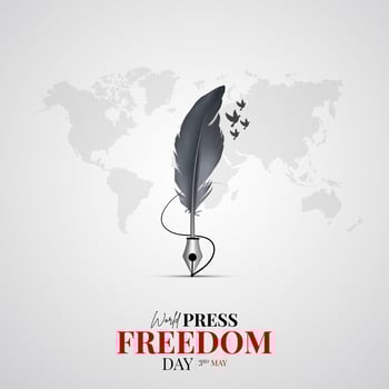 World Press Freedom Day Social Media Post. World Press Freedom Day or World Press Day To Raise Awareness of The Importance of Freedom of The Press. vector