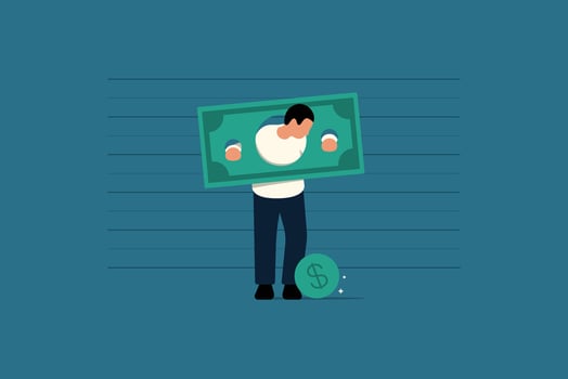 Business Failure or Investment Mistake. vector