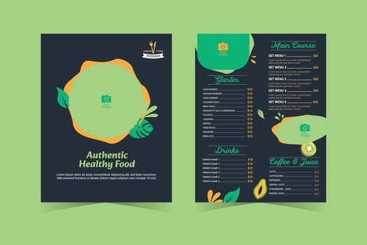 Restaurant Food Menu Template vector