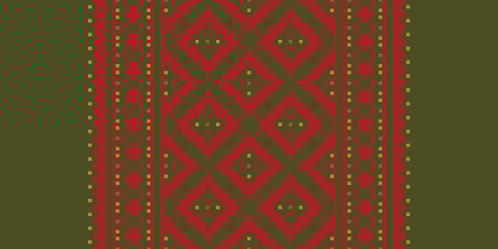 Motif folklore pattern Seamless Scandinavian pattern Motif embroidery, Pixel Ikat embroidery Design for Print figure tribal ink on cloth patola sari vector