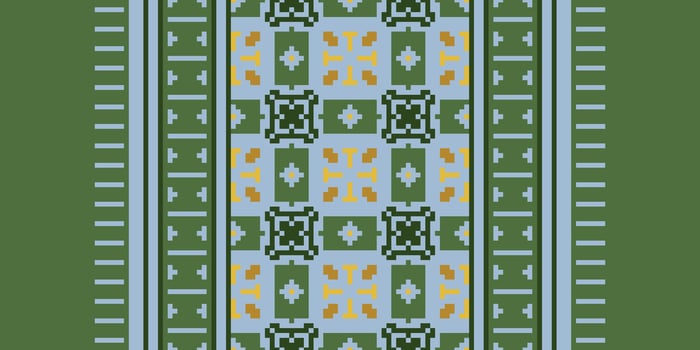 Patola sari Seamless Australian aboriginal pattern Motif embroidery, Pixel Ikat embroidery Design for Print endless arabesque cloth dupatta shawl bandana print silk kurta men vector
