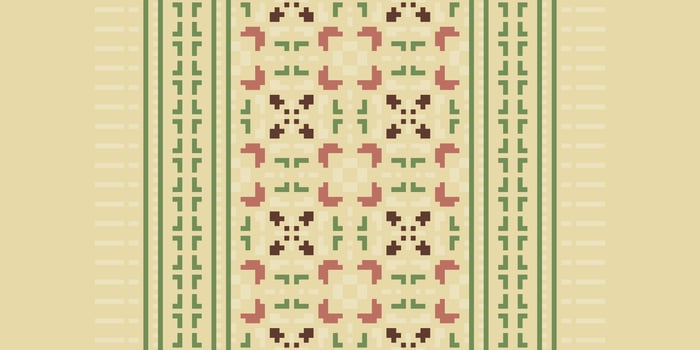 Patola sari Seamless Scandinavian pattern Motif embroidery, Pixel Ikat embroidery Design for Print Texture fabric saree sari carpet. kurta patola saree vector