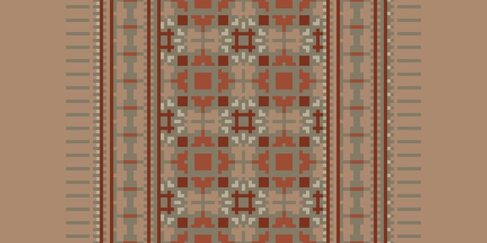 Dupatta Pattern Seamless Native American, Motif embroidery, Pixel Ikat embroidery Design for Print australian curtain pattern geometric pillow model kurti mughal flowers vector