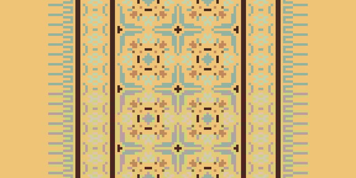 Pakistani dresses pattern Seamless Native American, Motif embroidery, Pixel Ikat embroidery Design for Print kurta pattern mughal motifs tapestry pattern floral repeat vector
