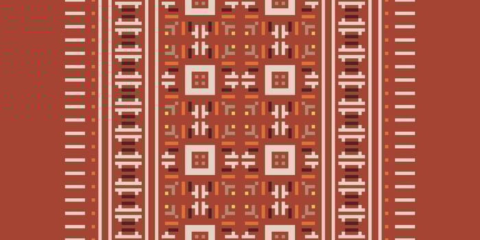 Pakistani dresses pattern Seamless Bandana print silk Motif embroidery, Pixel Ikat embroidery Design for Print border embroidery ancient egypt vector